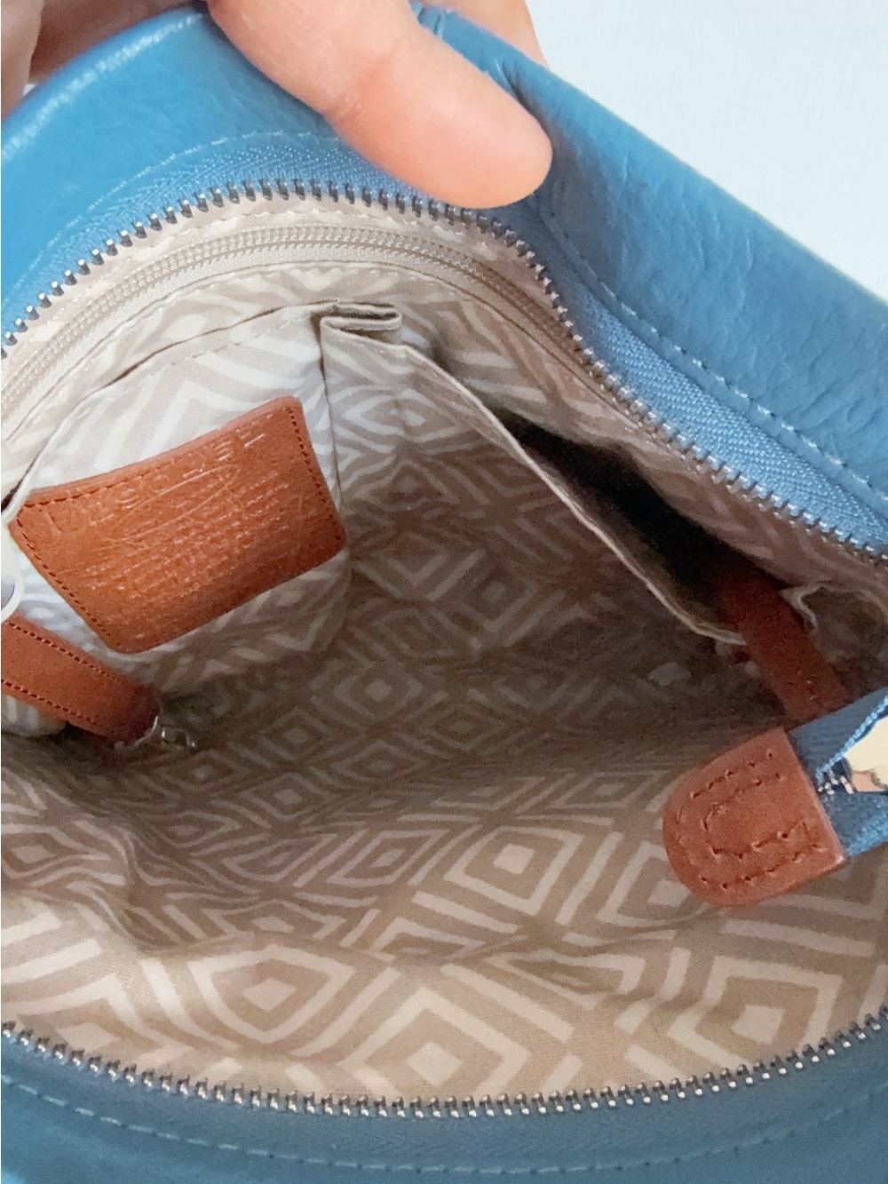 Brighton Pretty Tough Royce Crossbody Shoulder Bag Purse turquoise - Picture 10 of 14